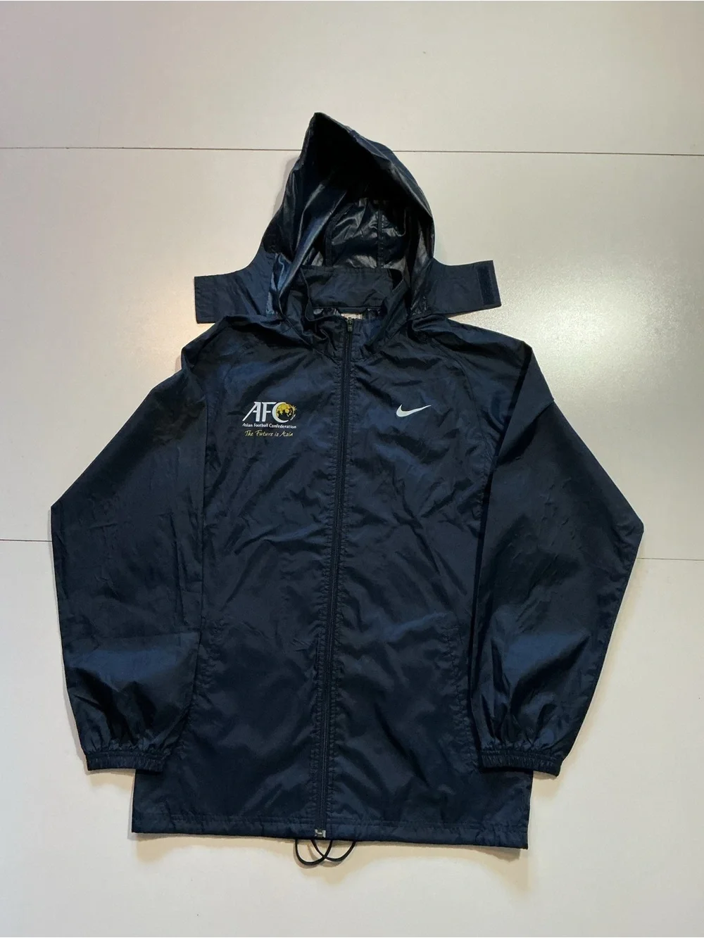 Nike AFC Asian Football Confederation  Soccer Zip Swoosh Windbreaker Jacket